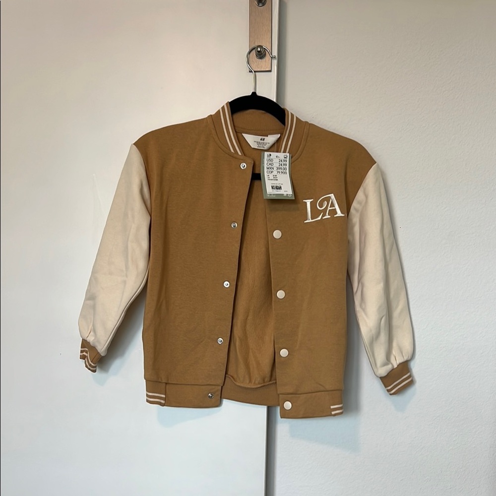 LA Varsity Jacket - Brown and Cream